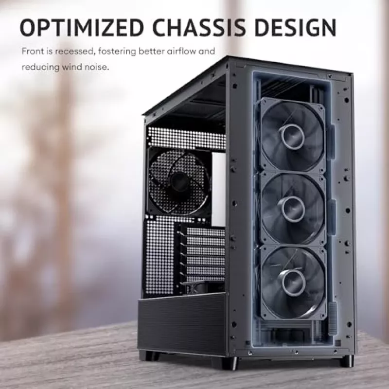 Antec 0-761345-10133-2 Computer Case MIDI Tower Black Wood