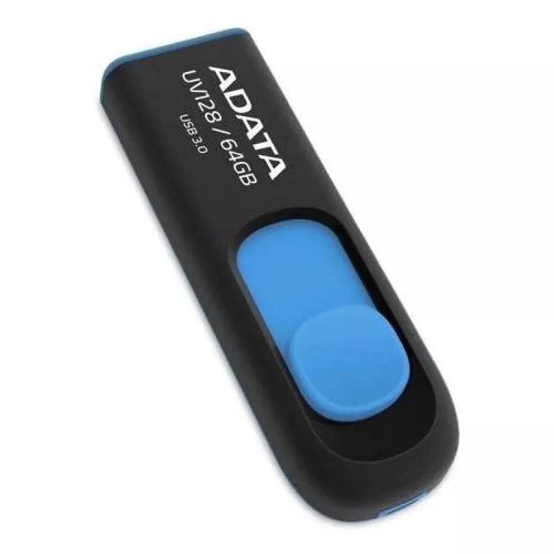 ADATA 64GB DashDrive UV128 USB flash drive USB Type-A 3.2 Gen 1 (3.1 Gen 1) Black, Blue