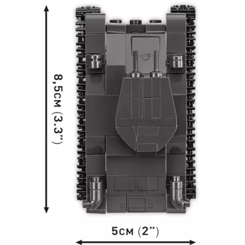 Building set COBI Renault R35 Valentine IX Panzer I 595 pieces