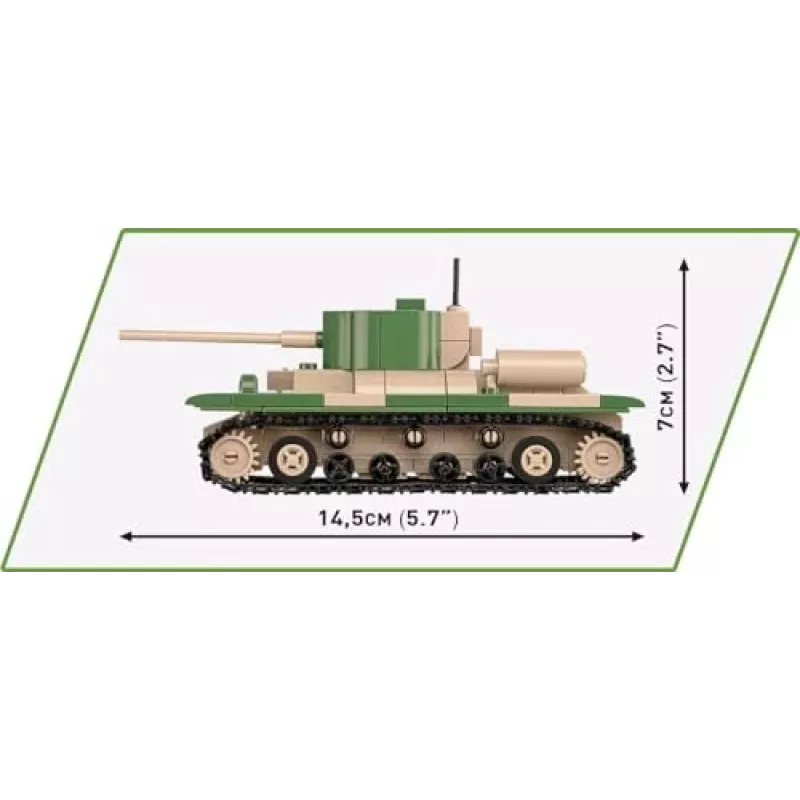 Building set COBI Renault R35 Valentine IX Panzer I 595 pieces