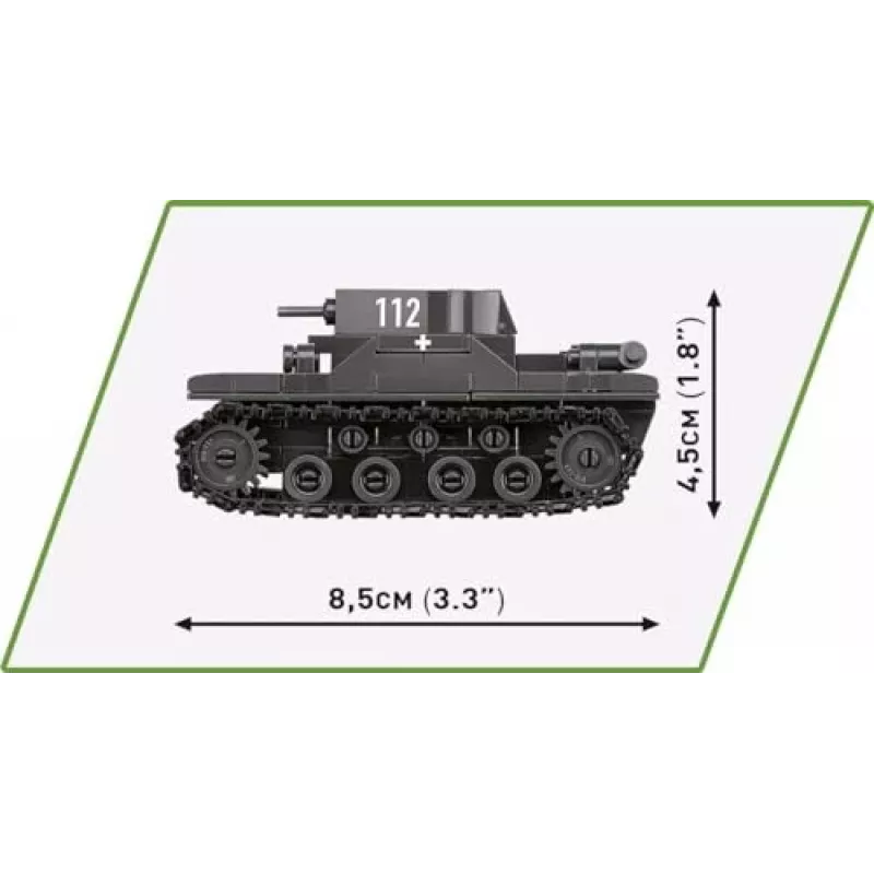 Building set COBI Renault R35 Valentine IX Panzer I 595 pieces