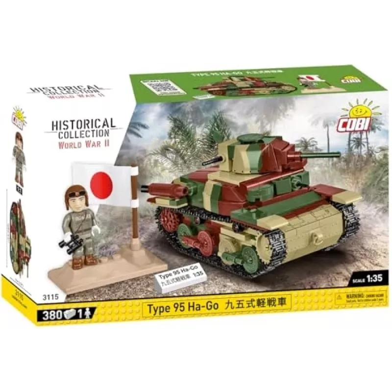 Cobi Historical Collection WWII Type 95 Ha-Go Tank, Multi