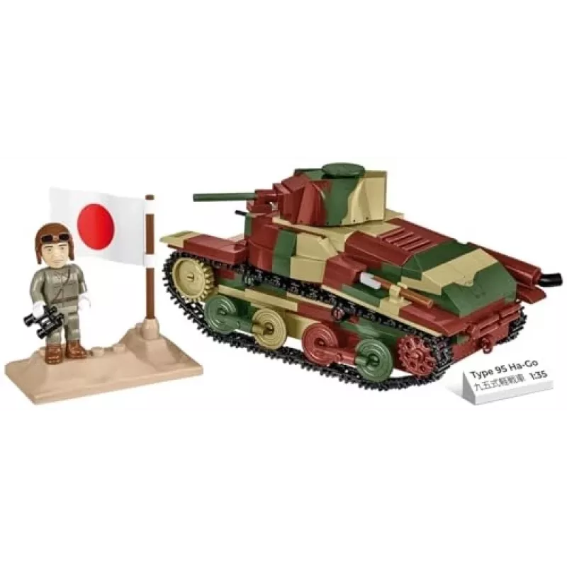 Cobi Historical Collection WWII Type 95 Ha-Go Tank, Multi