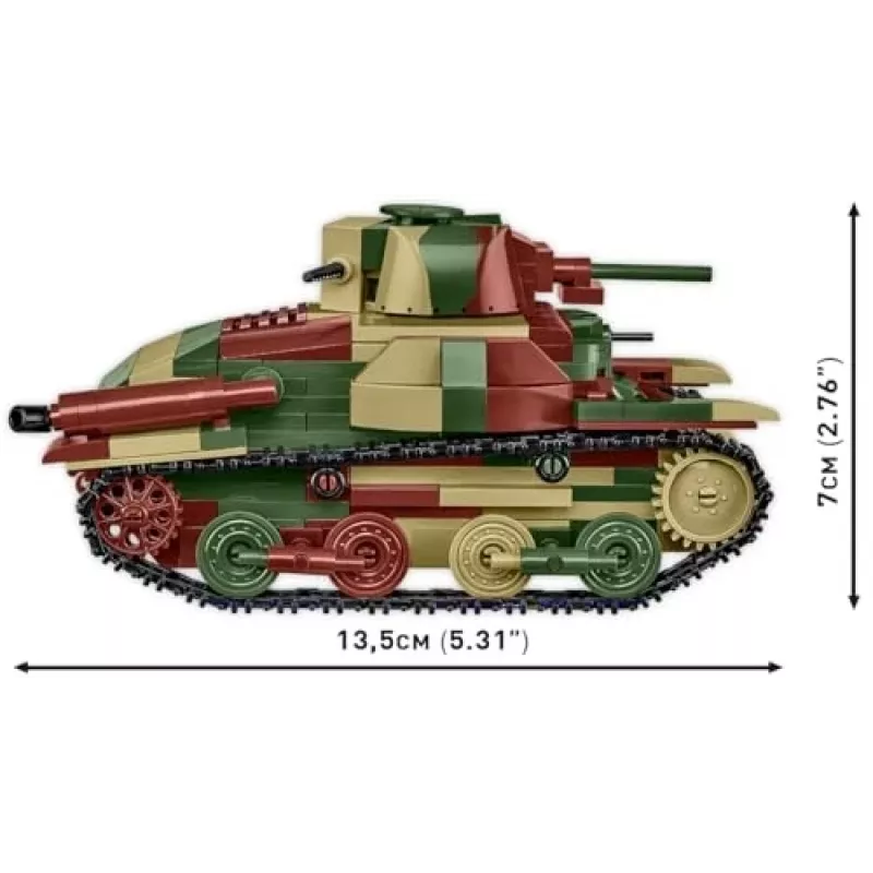 Cobi Historical Collection WWII Type 95 Ha-Go Tank, Multi