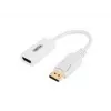 UNITEK Gold Plated DisplayPort DP to HDMI 4K UHD HDTV Male to Female Converter Adapter with Audio - Y-6332 White