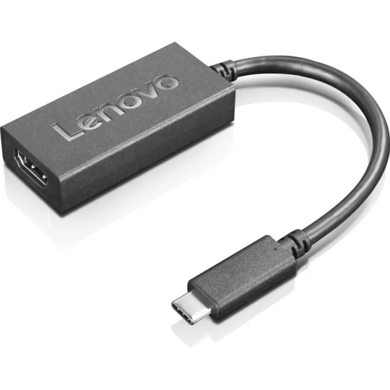 Lenovo 4X90R61022 video cable adapter 0.24 m USB Type-C HDMI Type A (Standard) Black