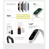 Xiaomi Smart Band 9 Wristband activity tracker 4.11 cm (1.62) Arctic blue