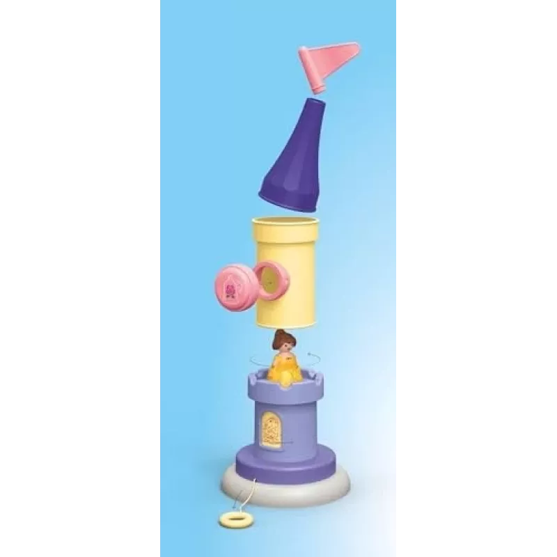 PLAYMOBIL JUNIOR & Disney: Belle S Play Tower with Sound |Playset for Toddlers 1-3
