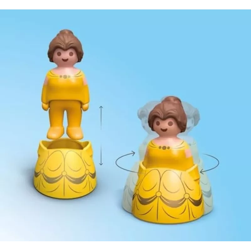 PLAYMOBIL JUNIOR & Disney: Belle S Play Tower with Sound |Playset for Toddlers 1-3