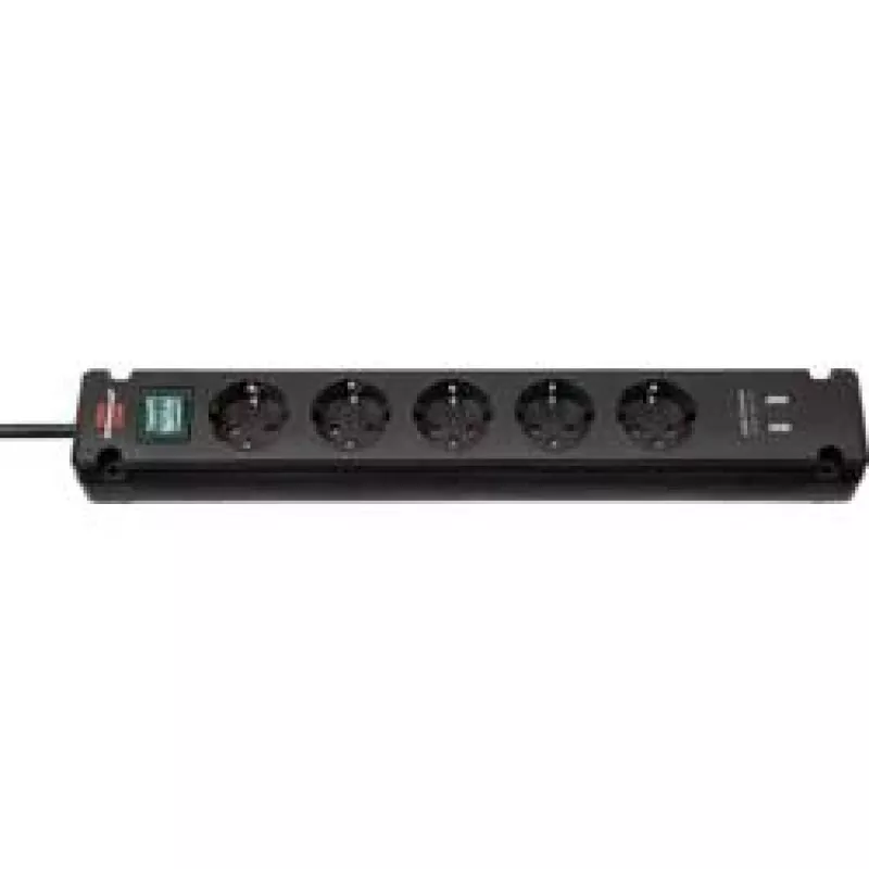 Power Extension Brennenstuhl Bremounta 3m 5 AC Outlets Indoor Black