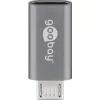 Goobay USB 2.0 Hi-Speed Adapter , Grey, Grey - USB-C™-Socket > USB 2.0 Micro-Plug (Type B) (55553)