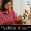LEGO Icons Chrysanthemum Flower Building Set Creative Model Kit for Adults to Build Artificial Plant Gift for Women Men Her or Him Home Office De