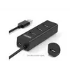 UNITEK Y-3089 interface hub USB 3.2 Gen 1 (3.1 Gen 1) Type-A 5000 Mbit/s Black