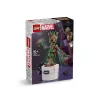 LEGO Marvel Dancing Groot Buildable Animated Toy Action Figure Guardians of the Galaxy Character Kids’ Hand-Operated Interactive Playset Super Hero