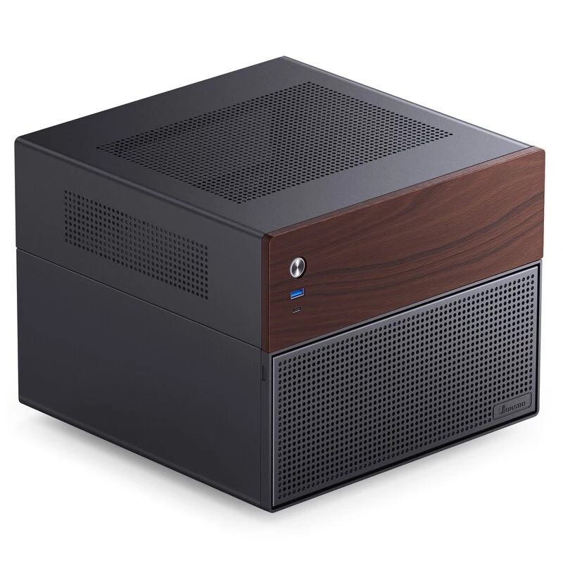 Jonsbo N4 Microtower Casing Black Durable Steel Compact PC Enclosure