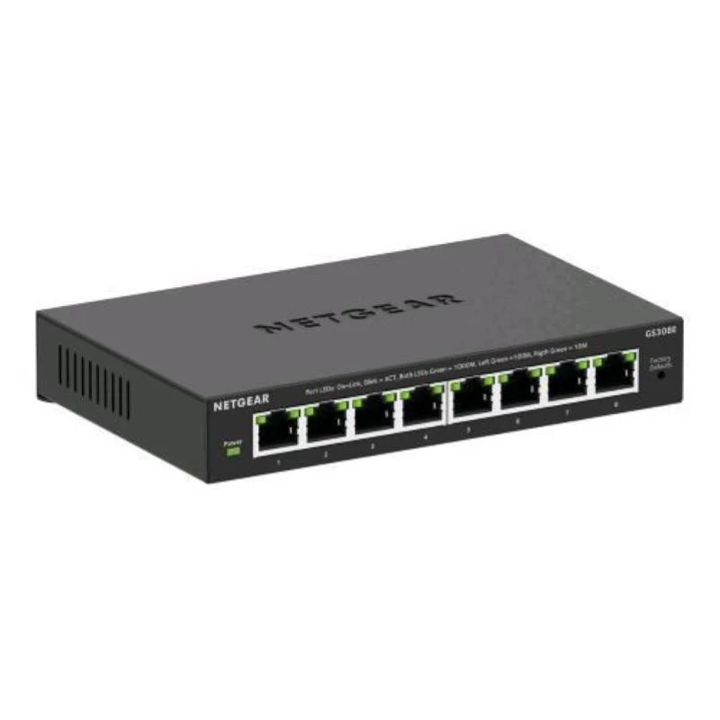 NETGEAR GS308E Managed L2/L3 Gigabit Ethernet (10/100/1000) Black