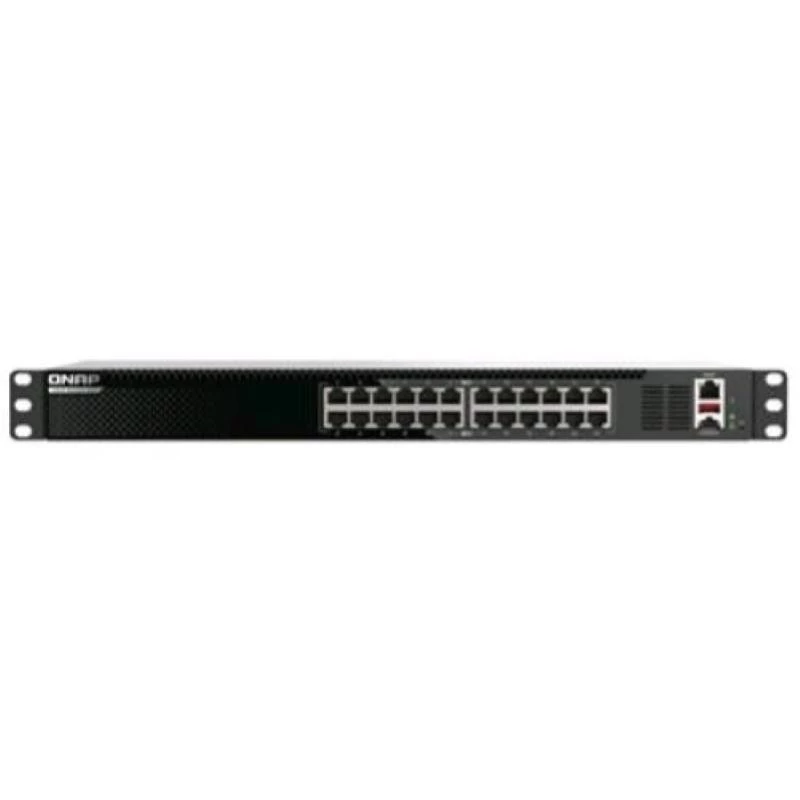QNAP QSW-M3224-24T network switch Managed L3 10G Ethernet (100/1000/10000) 1U Black, Silver