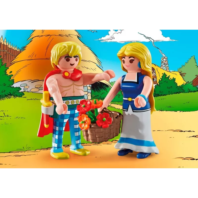 PLAYMOBIL | Asterix | Tragicomix and Falbala | Couple in Love from the Asterix Universe | Toy for Children from 5 Years | 71544