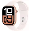 APPLE Watch Series 10 GPS 42mm Rose Gold Aluminium Case with Light Blush Sport Band - S/M