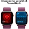 APPLE Watch Series 10 GPS 46mm Rose Gold Aluminium Case with Plum Sport Loop