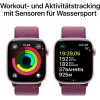 APPLE Watch Series 10 GPS 46mm Rose Gold Aluminium Case with Plum Sport Loop