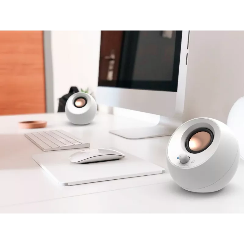 Creative Labs Pebble V3 White Wired & Wireless 10 W