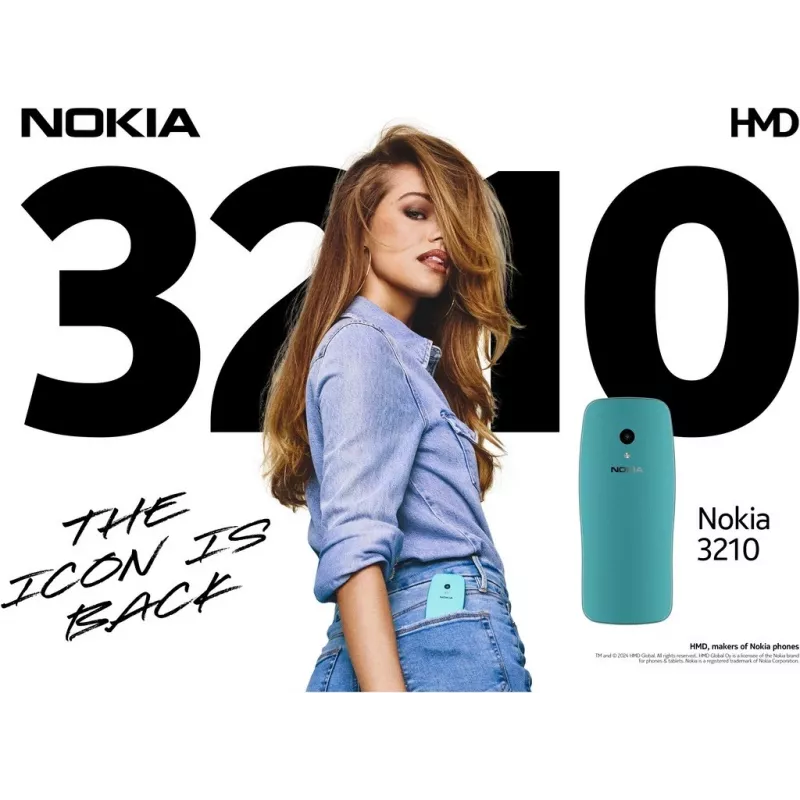 Nokia 3210 6,1 cm (2.4) Blue Funktionstelefon (1GF025CPJ2L06)