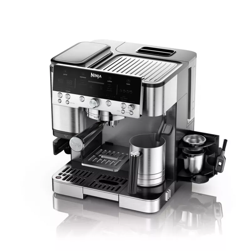 Espresso machine Ninja ES601EU — 2 L water tank, 1-cup capacity, black/stainless steel