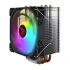 CPU air cooler SAVIO SAVGCOVORTEXX2ARGB with 4 heat pipes, 120mm ARGB fan, black