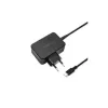 Mobile device charger QOLTEC 51024 — Universal AC indoor charger, 65W PD, 20V/3.25A, 1.2m cable, Black