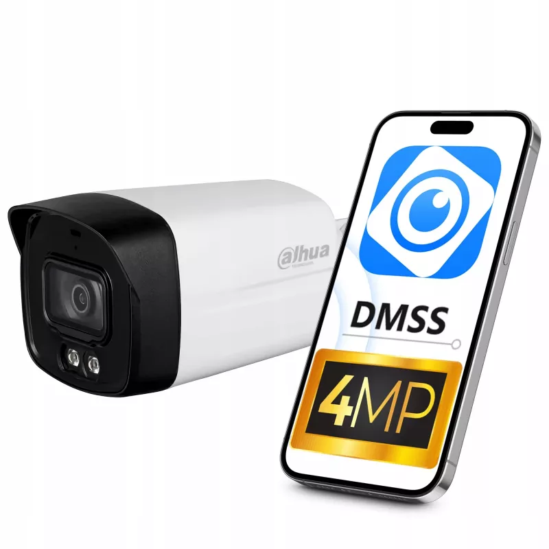 Dahua Technology 4MP Entry Smart Dual Light Fixed-focal Bullet Network Camera