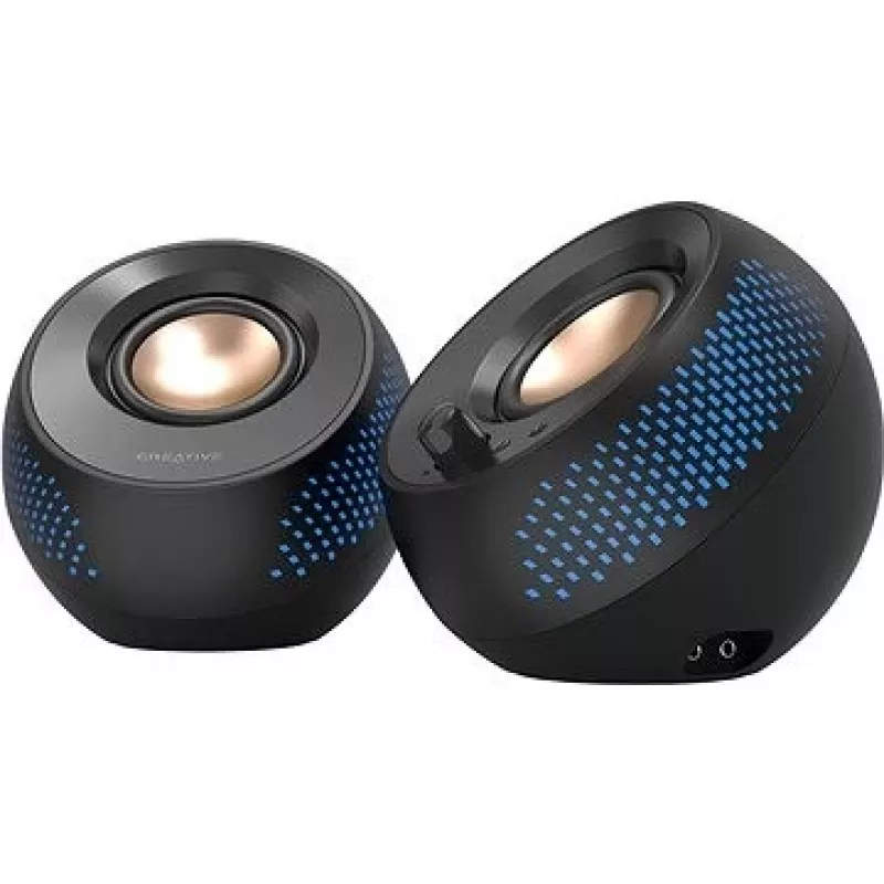 CREATIVE Pebble X 2.0 USB-C computer speakers with adjustable RGB lighting Bluetooth 5.3 USB-audio up to 15 W RMS power for PC and Mac