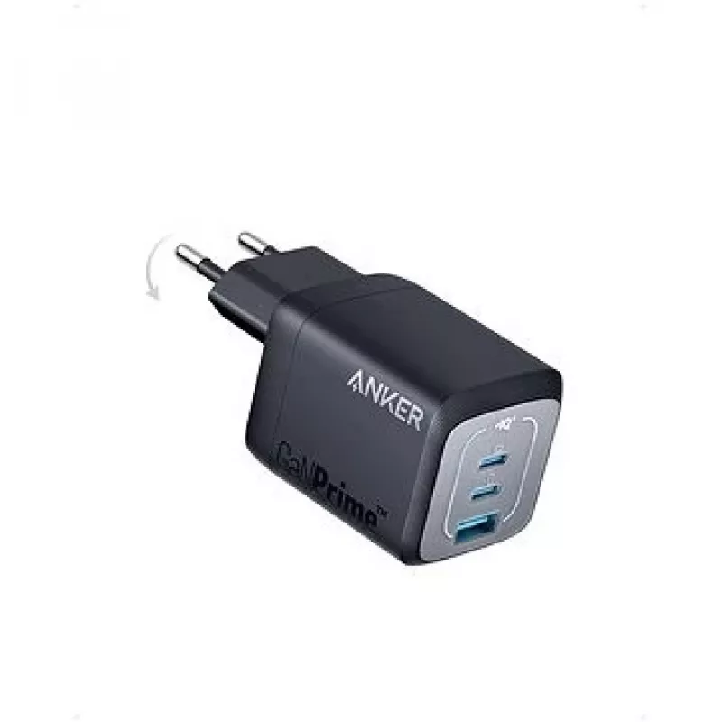 Indoor USB Fast Charging Charger Anker Prime A2669313 — 67 W, 1×USB-A, 2×USB-C, Black
