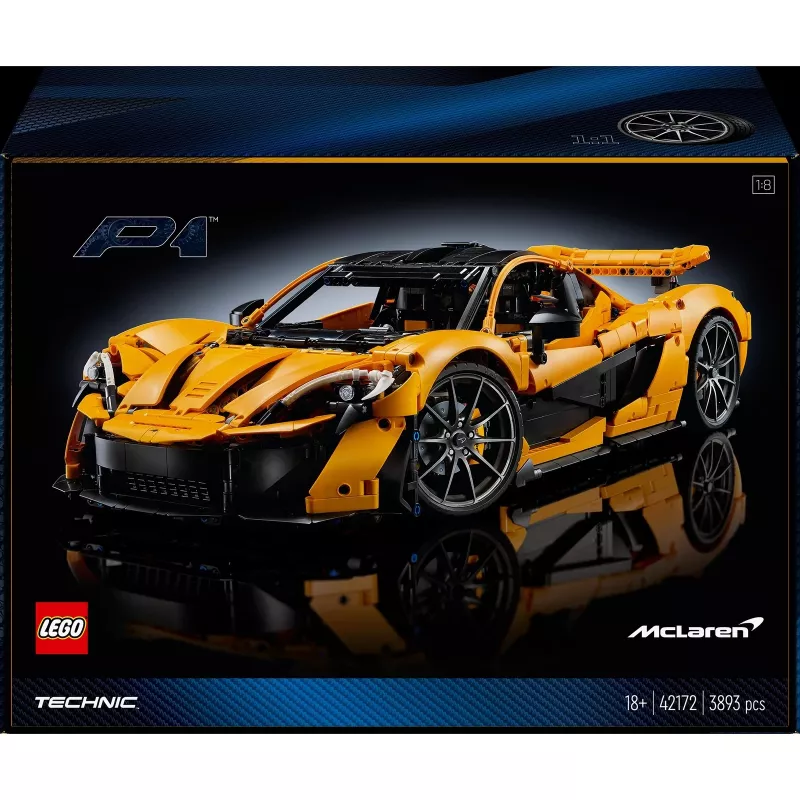 LEGO Technic 42172 McLaren P1 Model Car Set for Adults