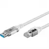 Goobay 74157 - Network Adapter Cable USB 3.0 Type A Gigabit Ethernet 1 m - Network Card - 1.000 Mbps (74157)