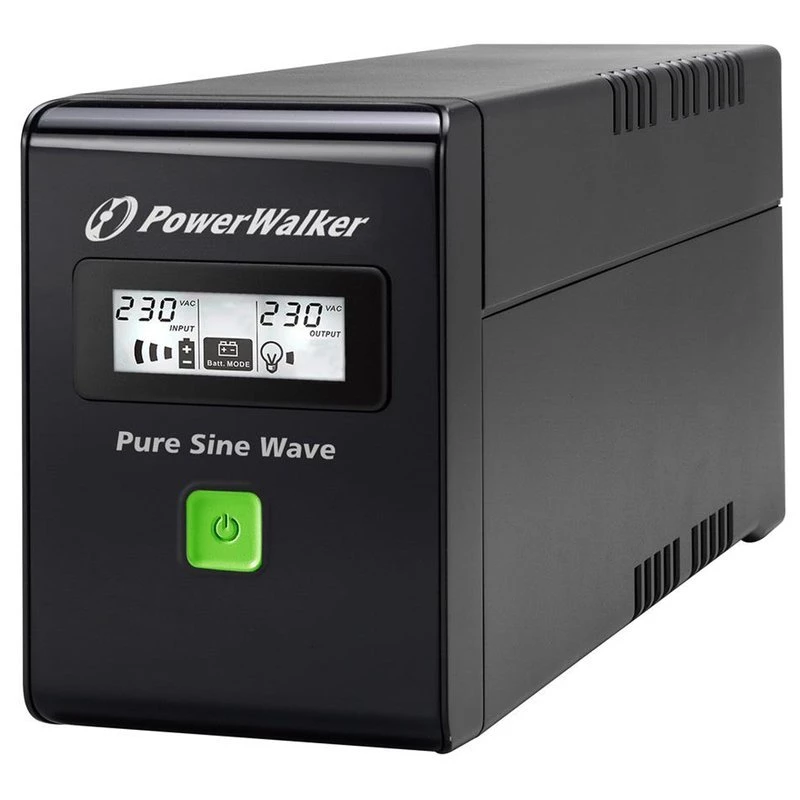 PowerWalker VI 600 SW FR Uninterruptible Power Supply (UPS) 600 VA 2 AC-Outputs Line-Interactive (VI 600 SW FR)
