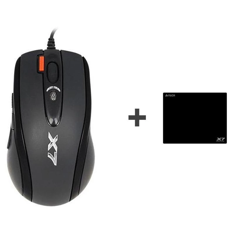 Gaming mouse A4Tech X-7120 USB Type-A ambidextrous 2000 DPI, 3 ms, wired, black