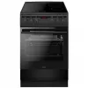 Cooker, Amica, Black,50 cm, 4 Cooking Zones