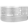 Keyboard Logitech Wave Keys for Mac QWERTZ German White