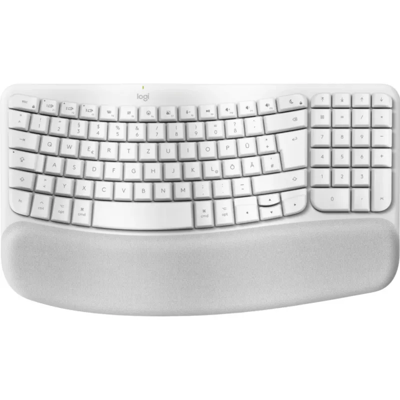 Keyboard Logitech Wave Keys for Mac QWERTZ German White