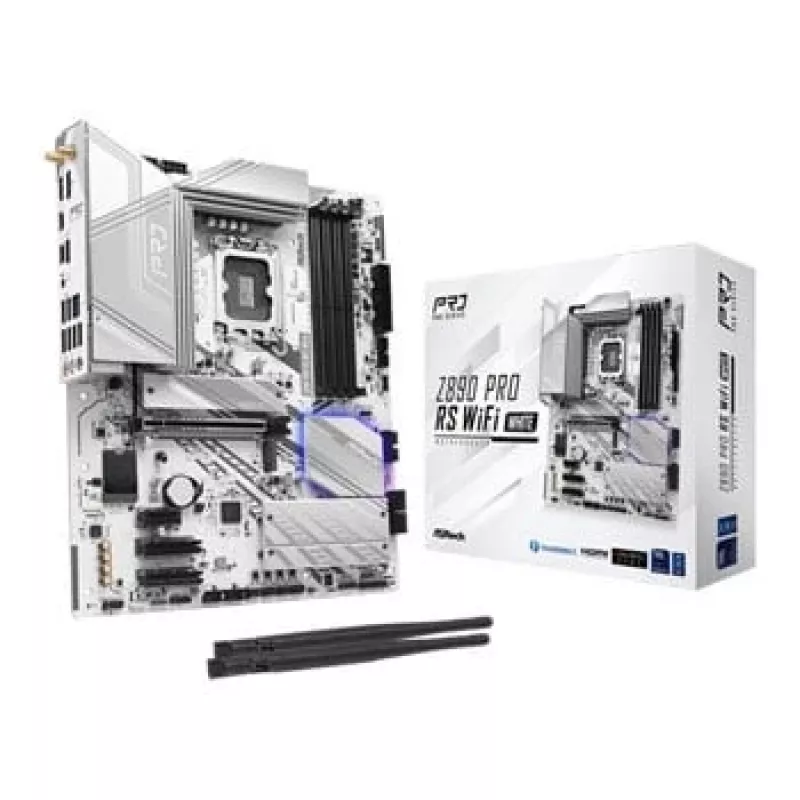 Motherboard ASRock Z890 Pro RS WiFi White Intel Z890 LGA 1851 ATX