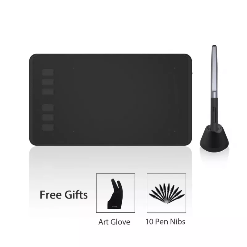 HUION H640P graphic tablet 5080 lpi 160 x 99 mm USB Black