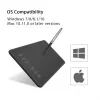 HUION H640P graphic tablet 5080 lpi 160 x 99 mm USB Black