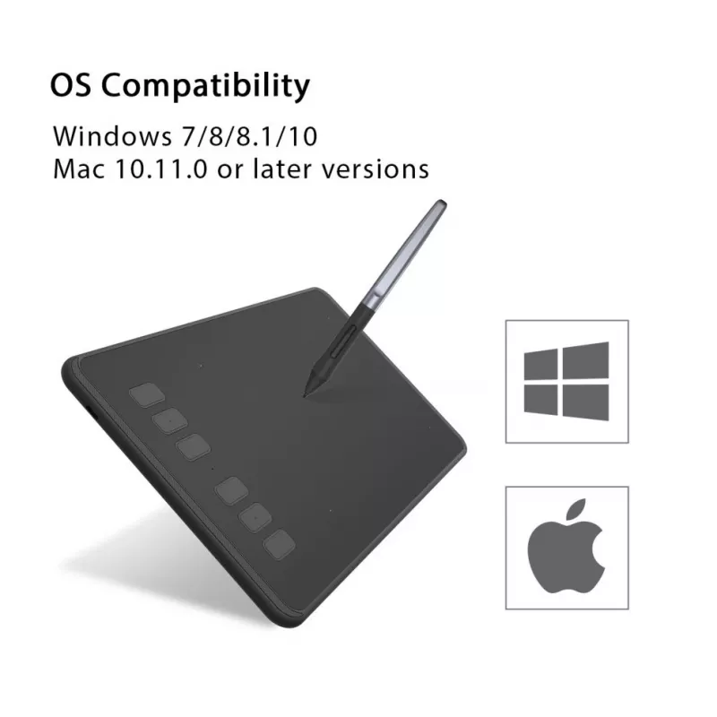 HUION H640P graphic tablet 5080 lpi 160 x 99 mm USB Black