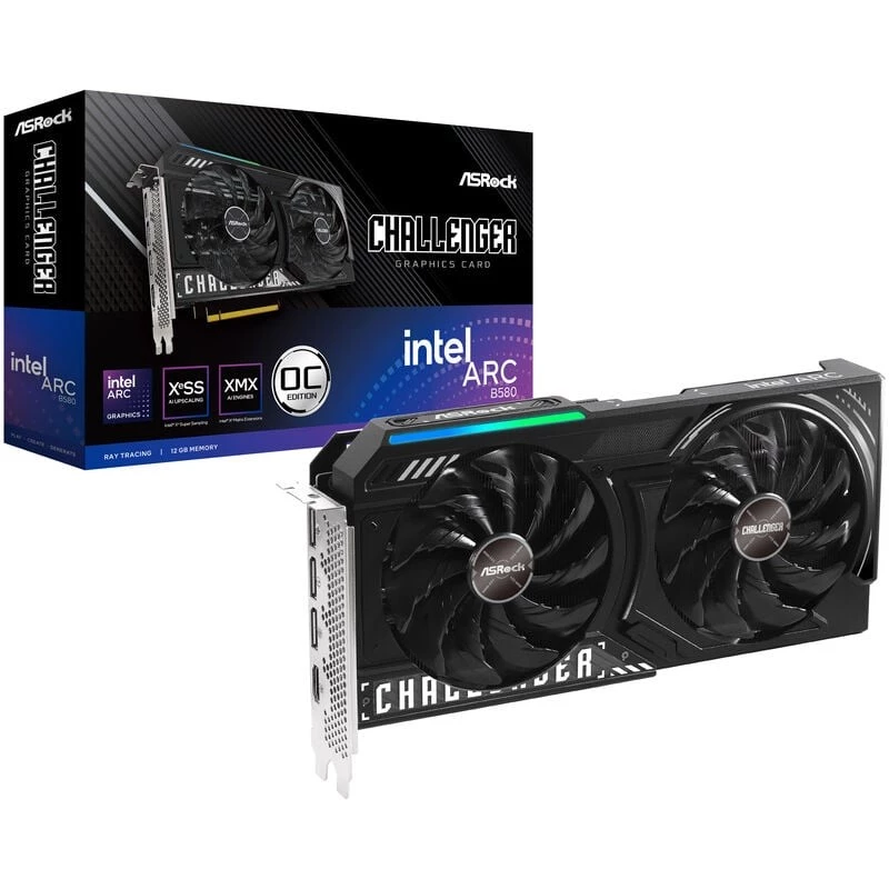 ASRock Challenger Intel Arc B580 12GB OC Graphics Card
