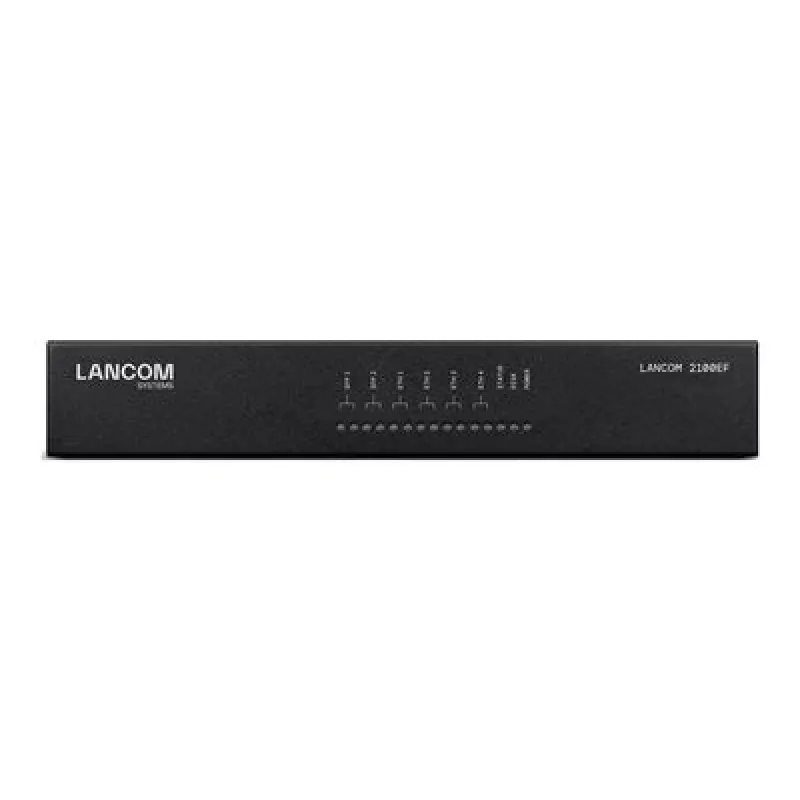 LANCOM 2100EF - SD-WAN Gateway - with Fibre and Ethernet - 1GbE, 2.5GbE - 1U - Cloud-managed - Desk/Rack Mount (61109)