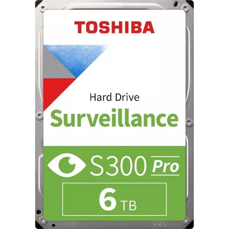 Toshiba S300 Pro Surveillance internal hard drive 6 TB 7200 RPM 512 MB 3.5 Serial ATA III