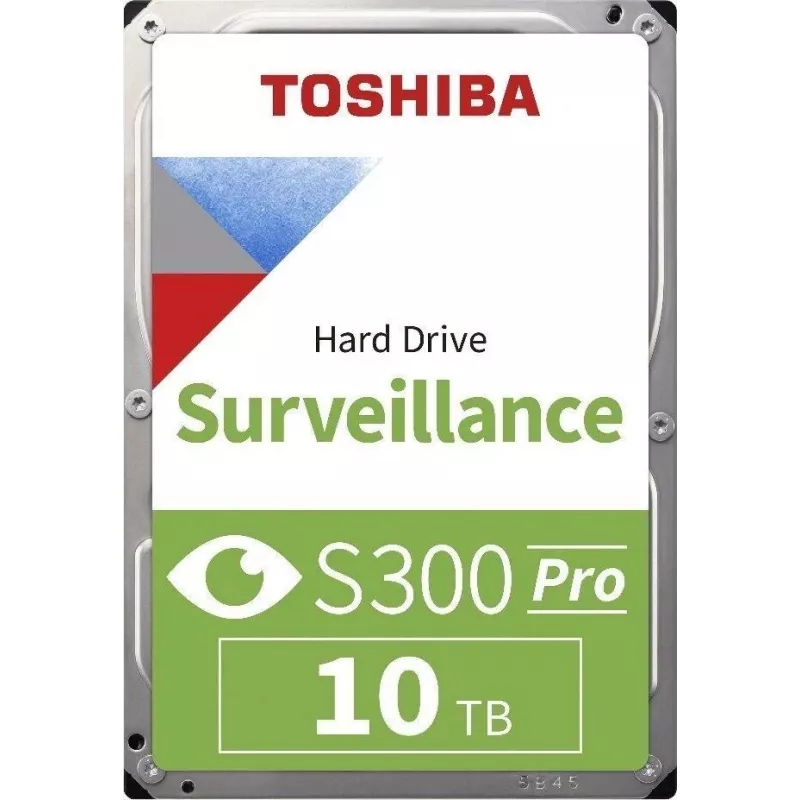 Toshiba S300 Pro Surveillance internal hard drive 10 TB 7200 RPM 512 MB 3.5 Serial ATA III