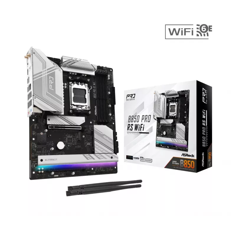 ASRock B850 Pro RS WiFi AM5 ATX Motherboard