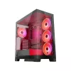 PC case MODECOM Volcano SPACE APEX ARGB Midi Tower, tempered glass, USB-C, supports ATX/microATX/Mini-ITX, GPU up to 430 mm, CPU cooler up to 180 mm